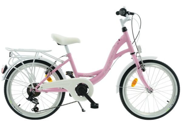 lasten polkupyörä kands diana 20”, 100–140 cm, 6 vaihdetta, vaaleanpunainen