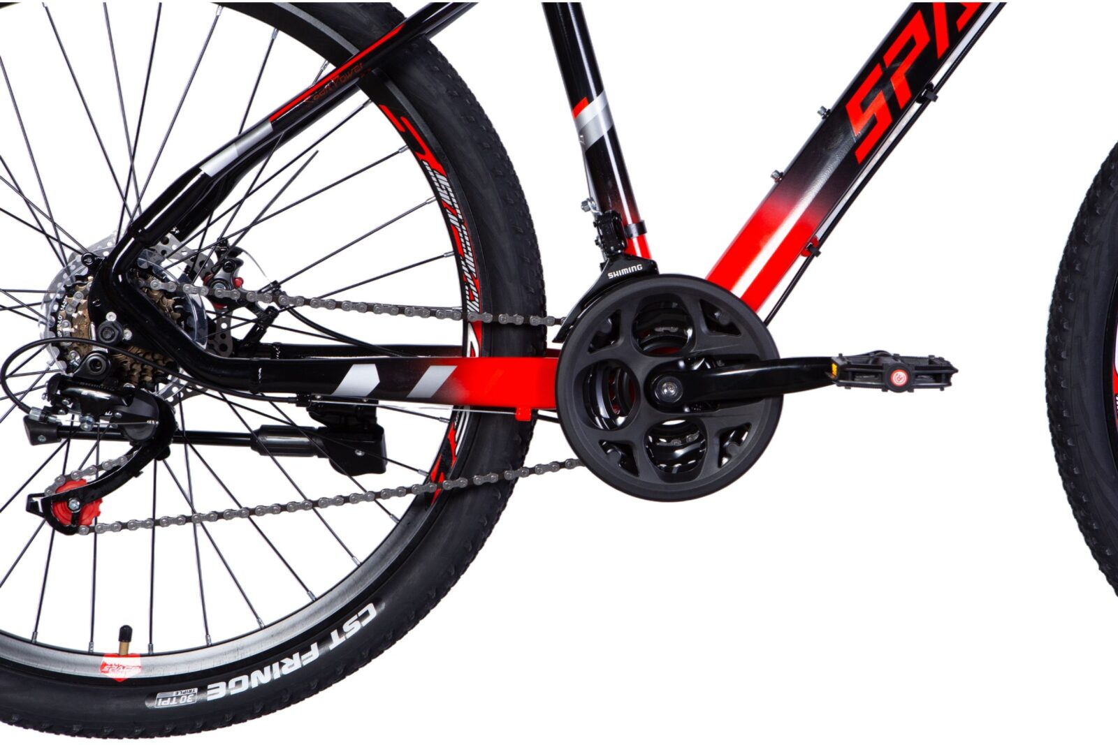 Punainen polkupyörä detail kuva.