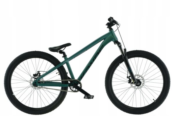 Polkupyörä Kands Dirt Colt 26", Alumiini, 140–170 cm, 1 vaihdetta, Vihreä