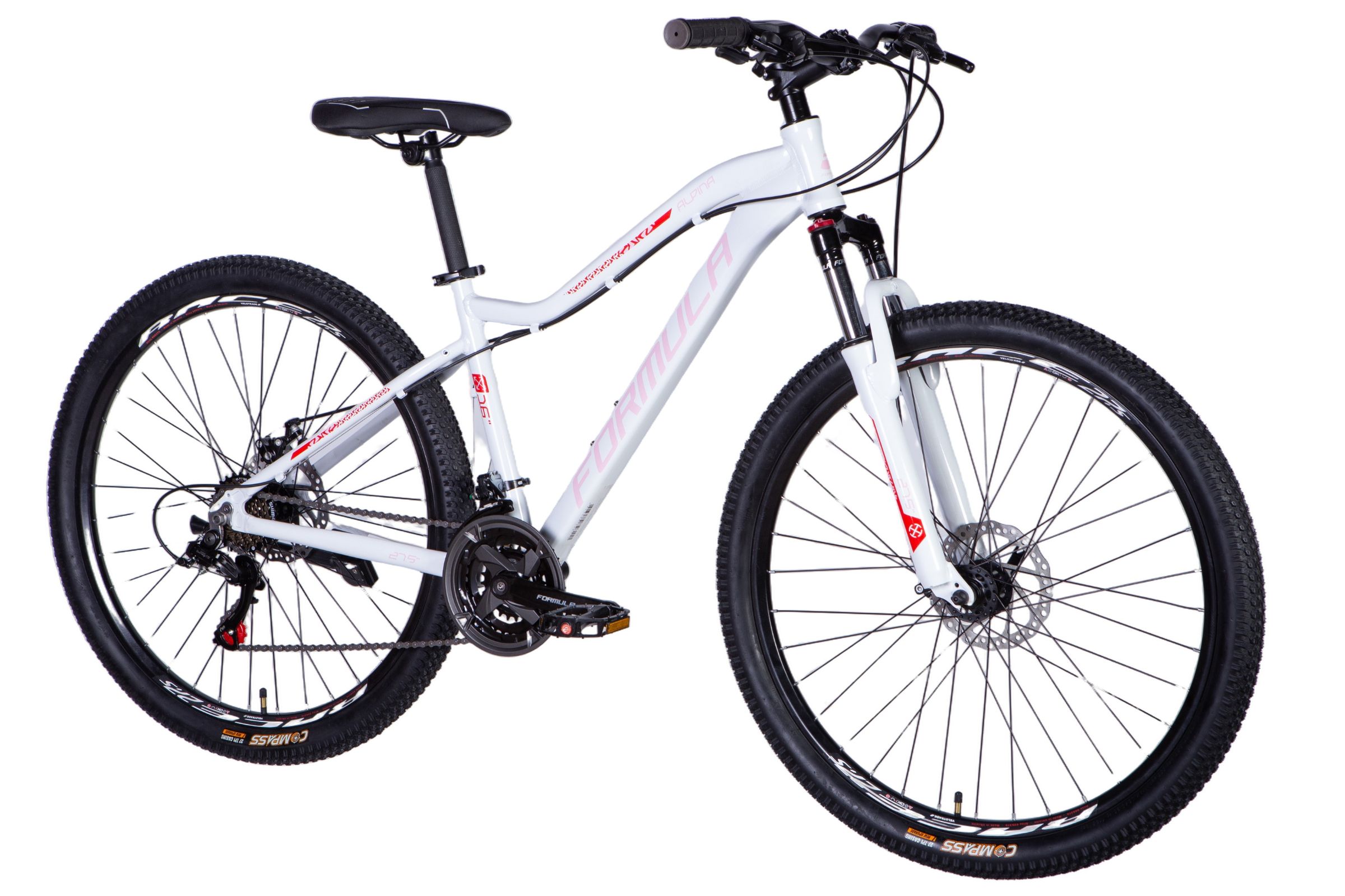 Valkoinen maastopyörä, suunniteltu ulkoilma seikkailuihin.