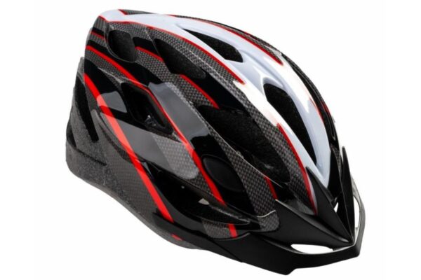 Pyöräilykypärä S-BIKE MV23, koko M (55-58 cm), musta/punainen