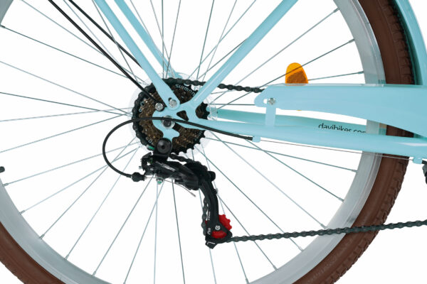 Polkupyörän takapyörän vaihteisto ja ketju