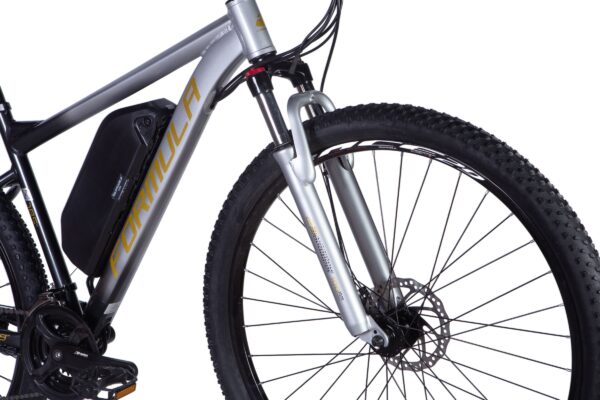 Sähkömaastopyörä, Formula-logo, etuhaarukka ja rengas