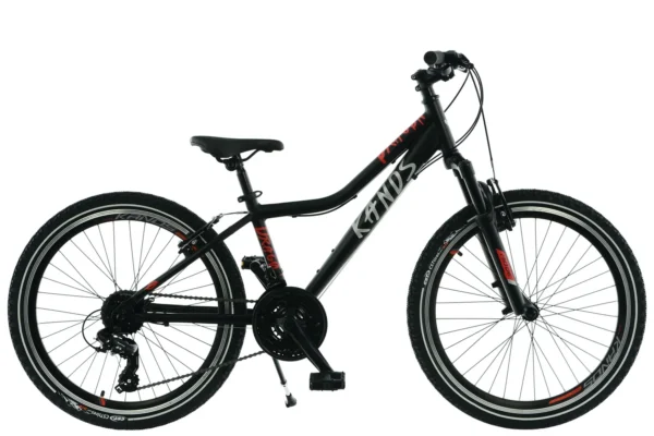 Kands Dragon 24" polkupyörä, 130–165 cm, Musta
