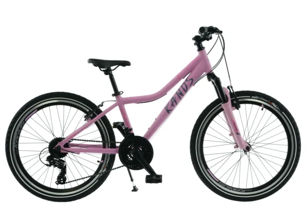 Kands Dragon 24" polkupyörä, 130–165 cm, Vaaleanpunainen