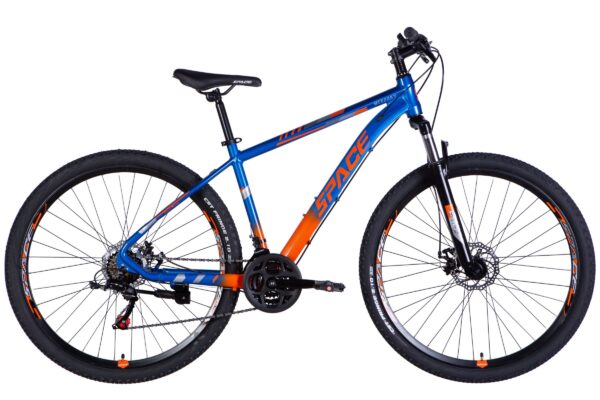 MTB-polkupyörä Mercury Alumiini, 29", 175-195 cm, 21 vaihdetta, Sininen/Oranssi