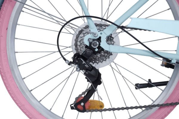 Polkupyörän takarengas ja vaihdejärjestelmä