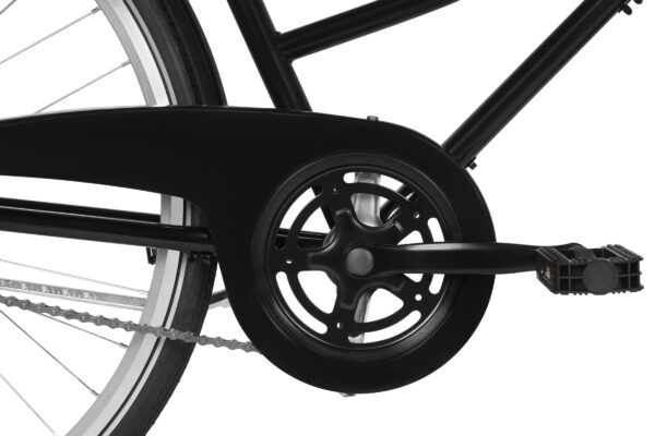 Polkupyörän ketju ja kampi lähikuvassa