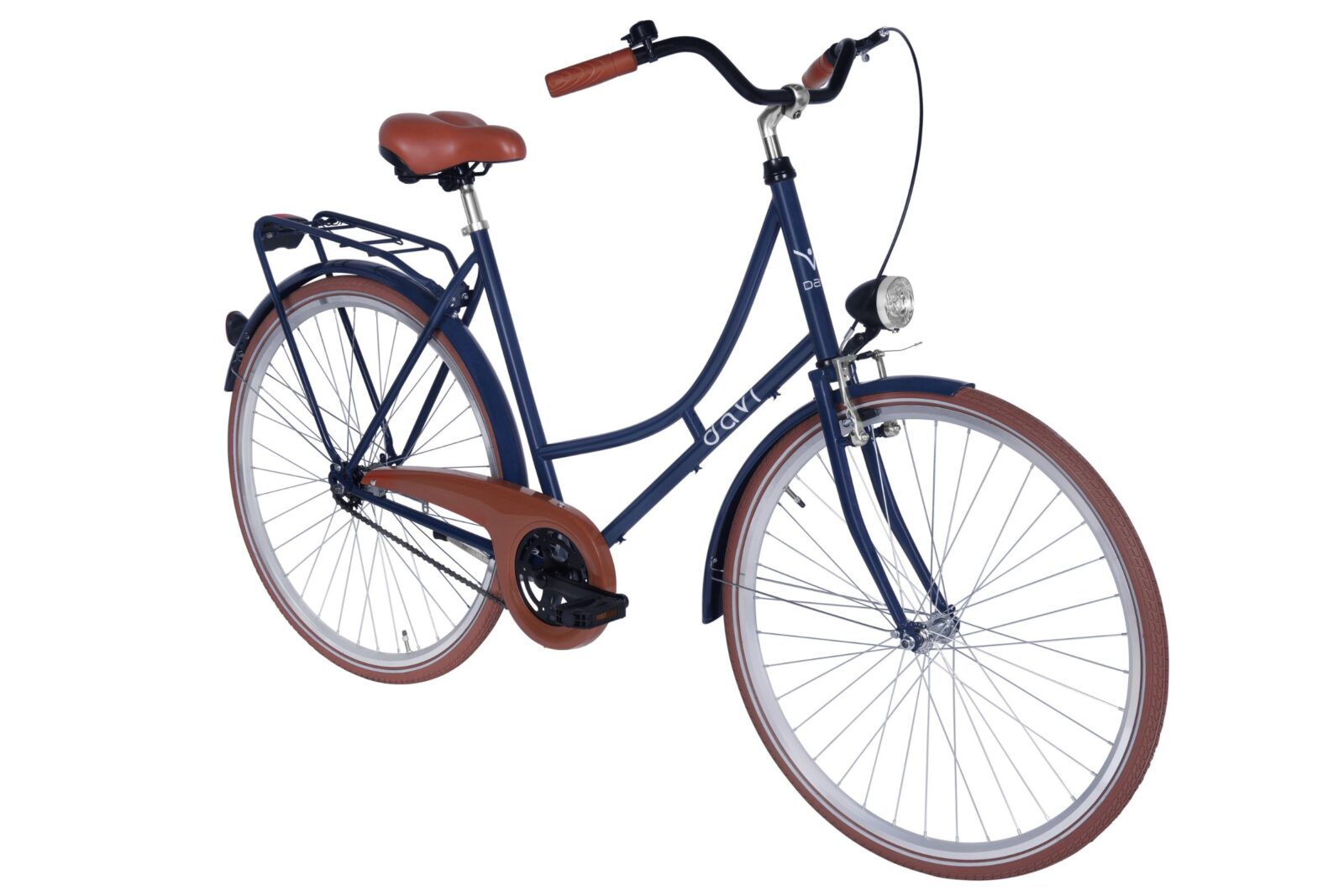 naisten kaupunkipyörä davi alma 1 vaihde, 28", 160–185 cm, laivastonsininen/