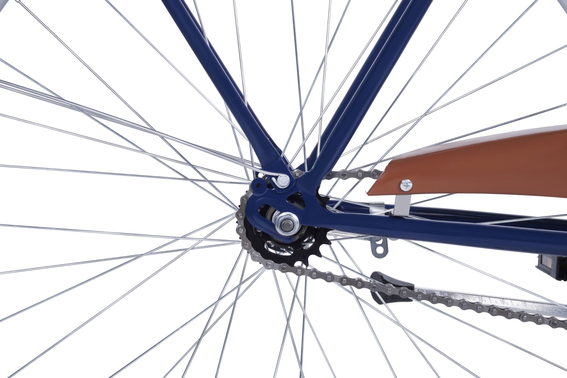 Polkupyörän takaosan ketjut ja rattaat