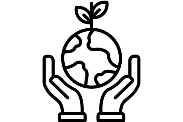 Kädet tukevat maapalloa ja kasvua