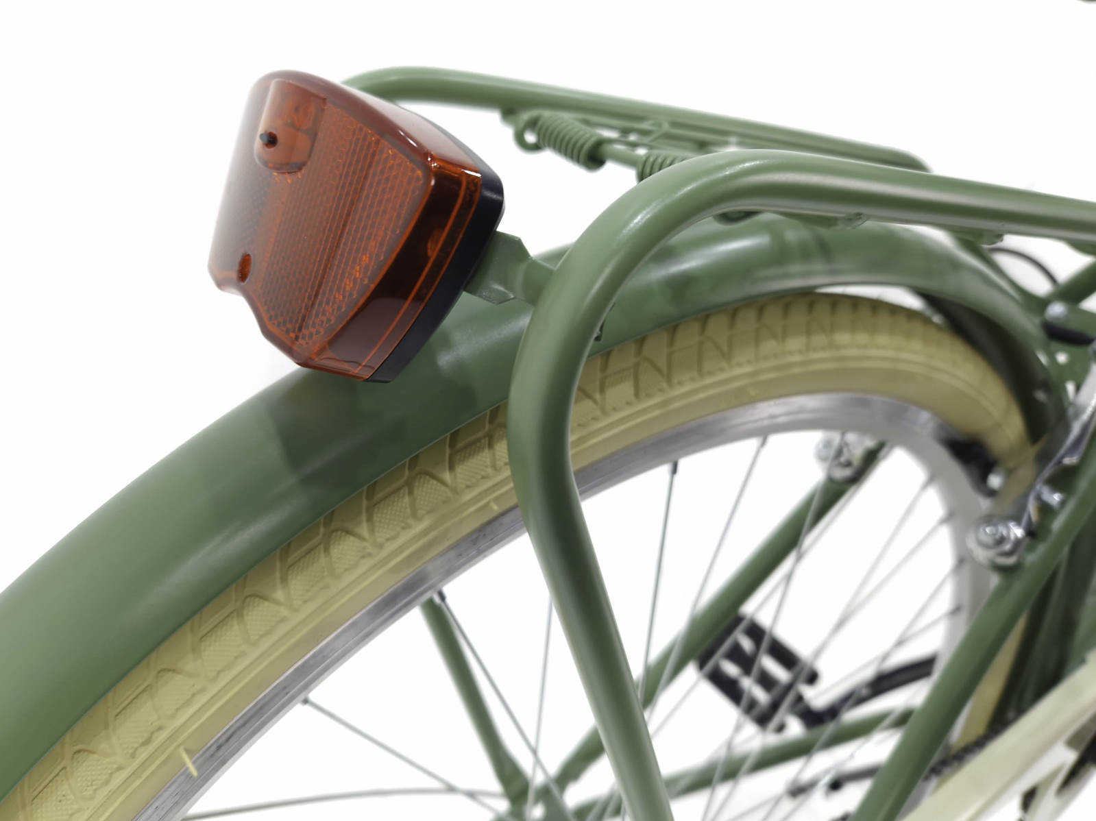 naisten kaupunkipyörä davi emma 7 vaihdetta, 28", 160–185 cm, oliivinvihreä