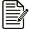 Asiakirja ja kynä ikoni