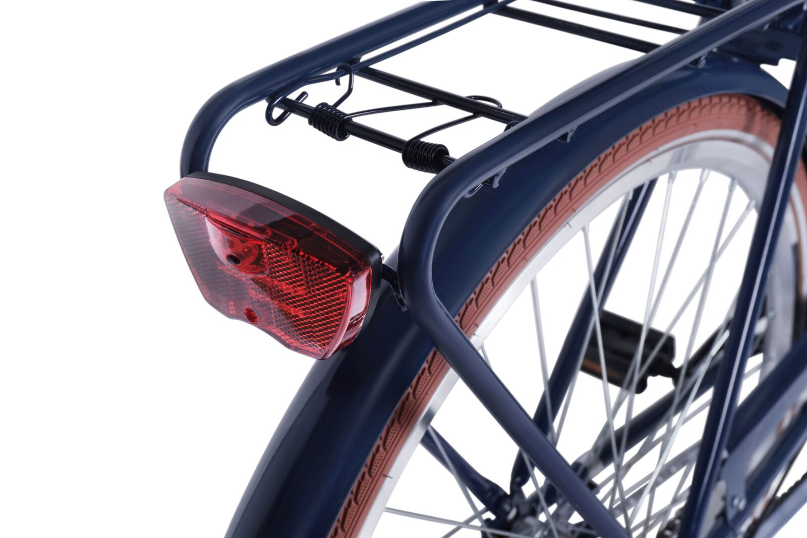 naisten kaupunkipyörä davi alma 3 vaihde, 28", 160–185 cm, laivastonsininen/ruskea