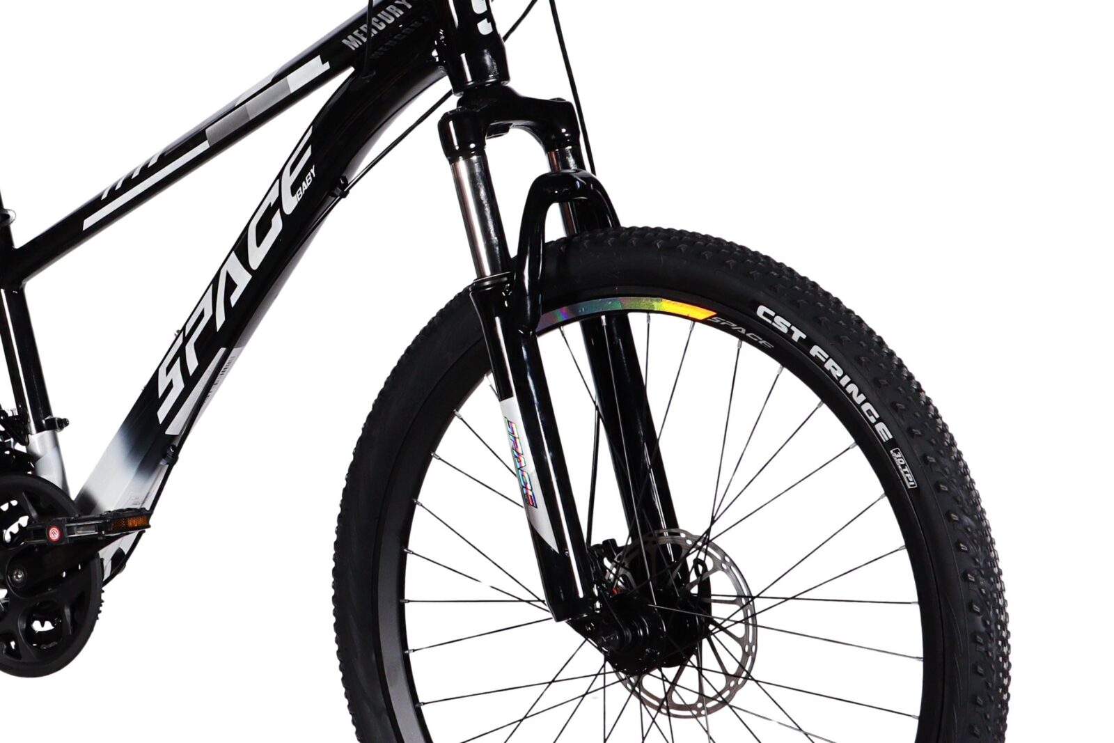 mtb polkupyörä mercury alumiini, 26", 145–170 cm, 21 vaihdetta, musta