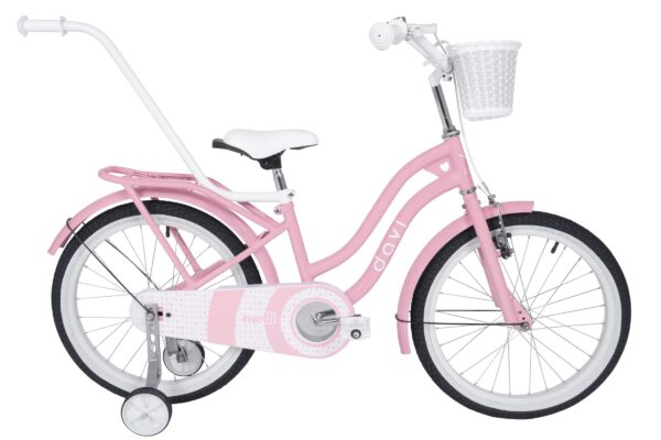 lasten polkupyörä davi molli 20", 110 130 cm, 1 vaihde, vaaleanpunainen
