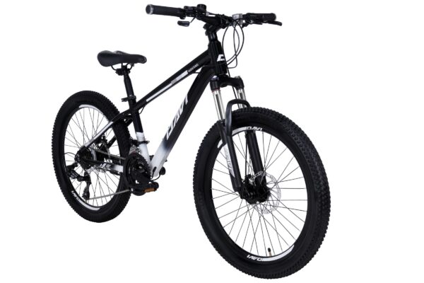 bicicleta copii davi montaro aluminiu, 24", 130 160 cm, 21 viteze, negru/roşu (copy)