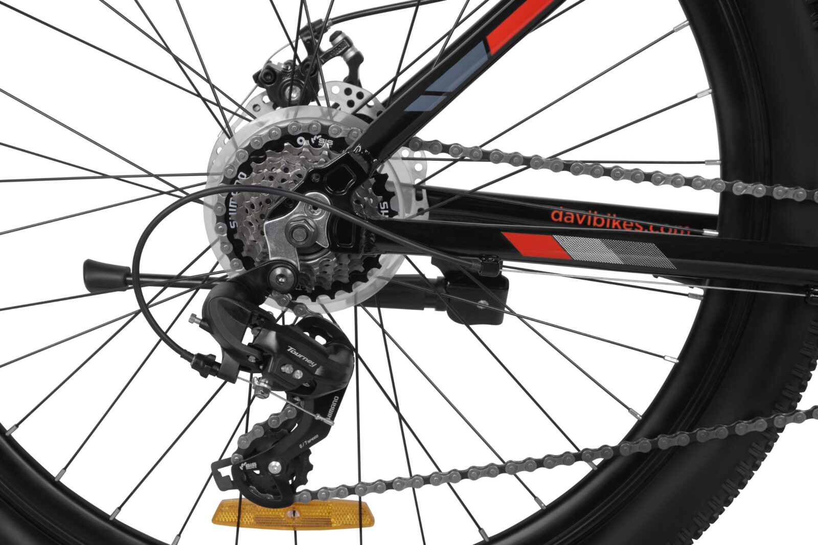 bicicleta mtb davi montaro aluminiu, 27,5", 160 185 cm, 21 viteze, negru/rosu (copy)