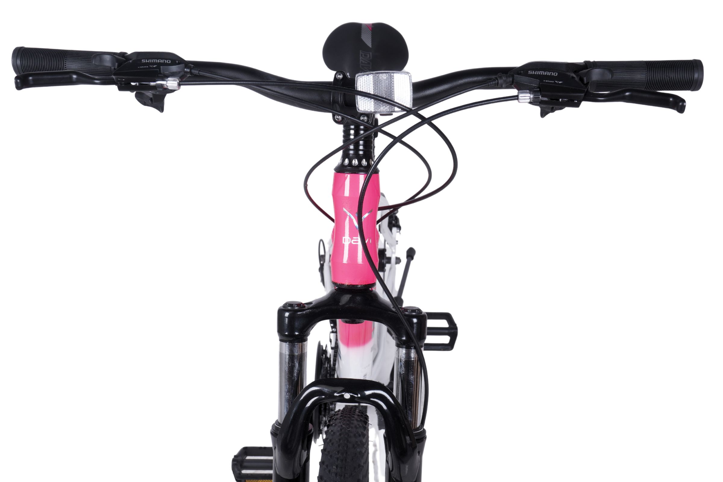 maastopyörä davi bella alumiini, 27,5", 160–185 cm, 21 vaihdetta, vaaleanpunainen/valkoinen