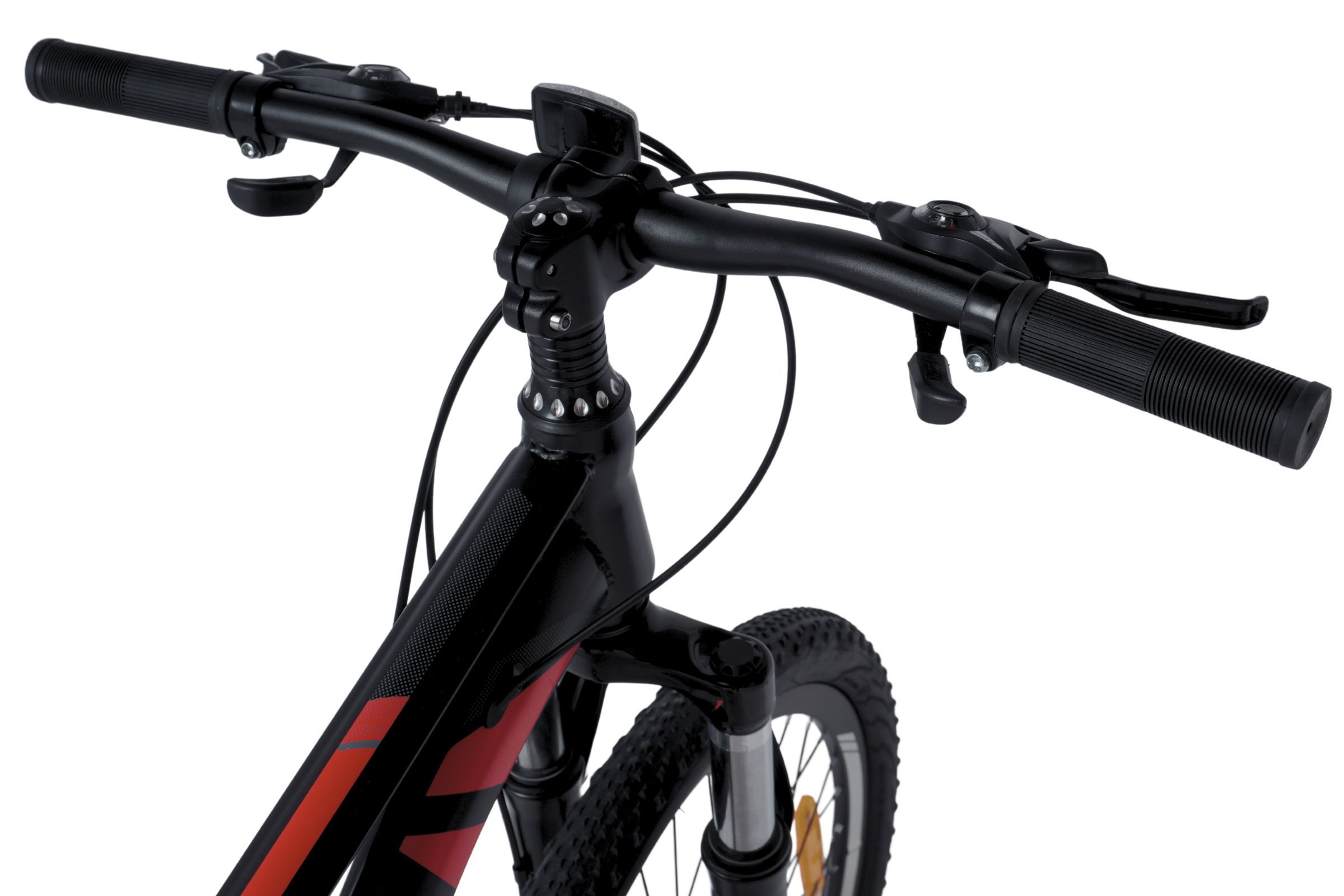 lasten maastopyörä davi terrano 24"mars 24", 130–160 cm, 21 vaihdetta, musta/punainen