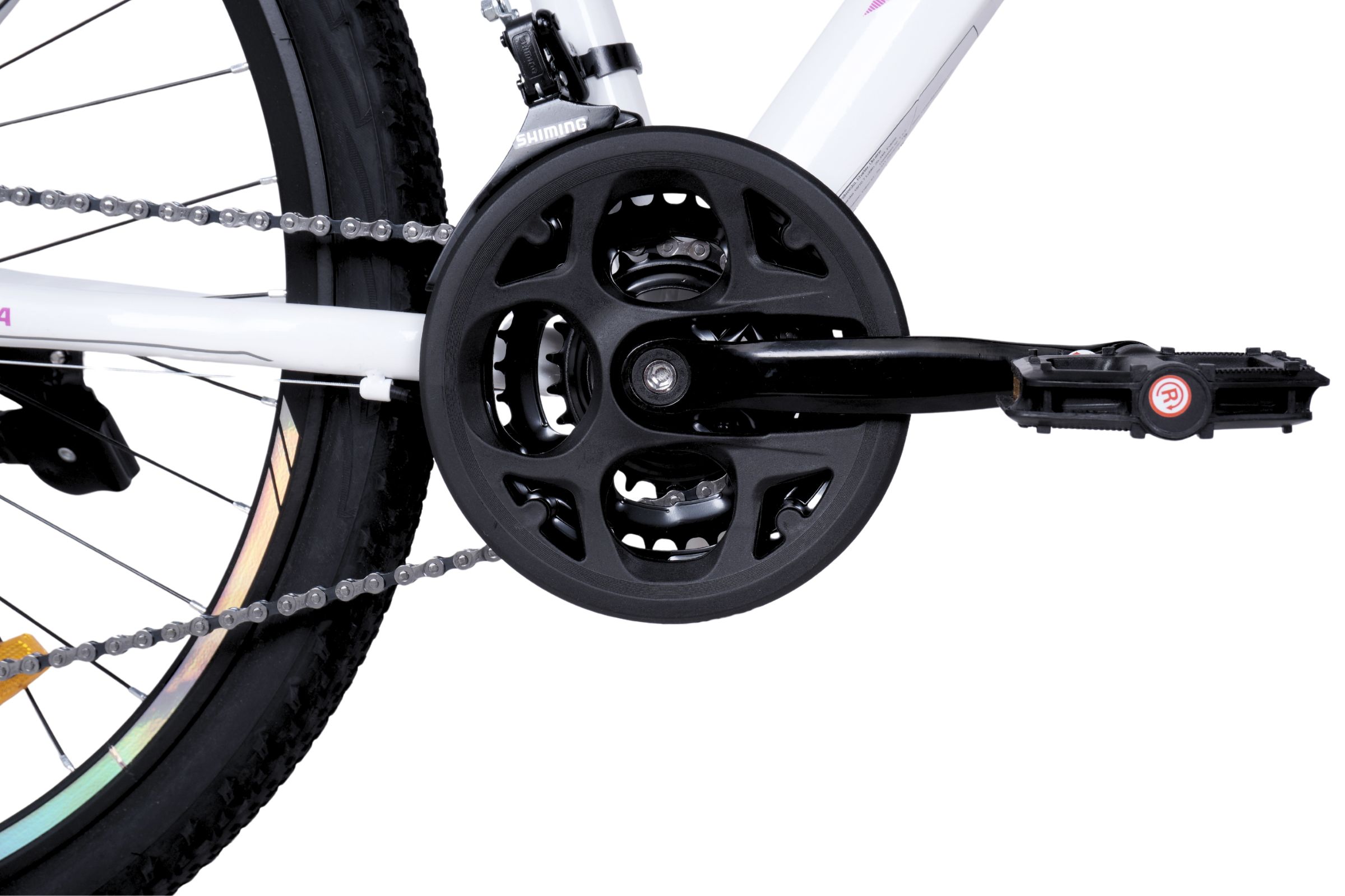 naisten maastopyörä davi bonita 27,5", 160–185 cm, 21 vaihdetta, valkoinen/vaaleanpunainen