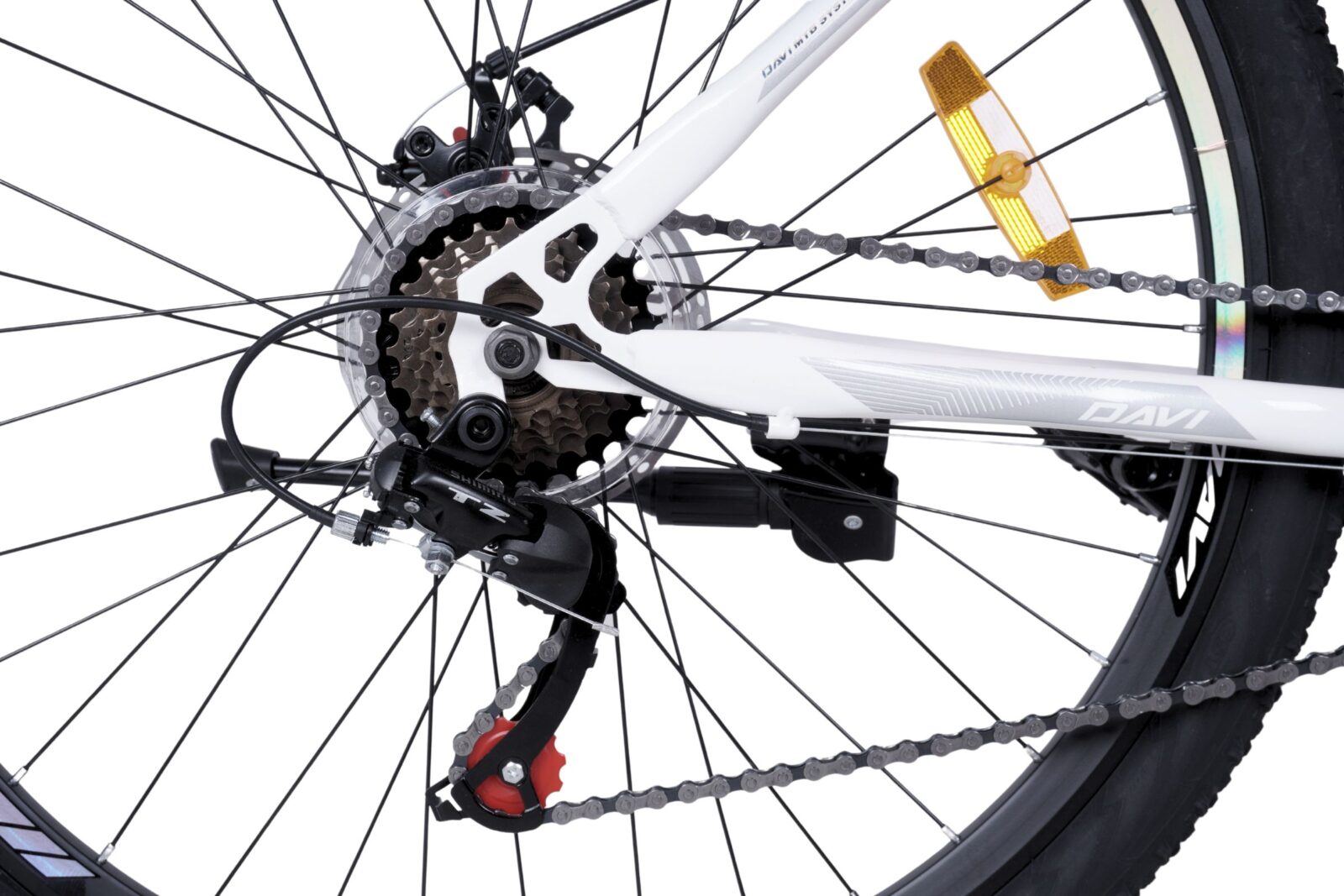 naisten maastopyörä davi bonita 27,5", 160–185 cm, 21 vaihdetta, vaaleanpunainen/valkoinen