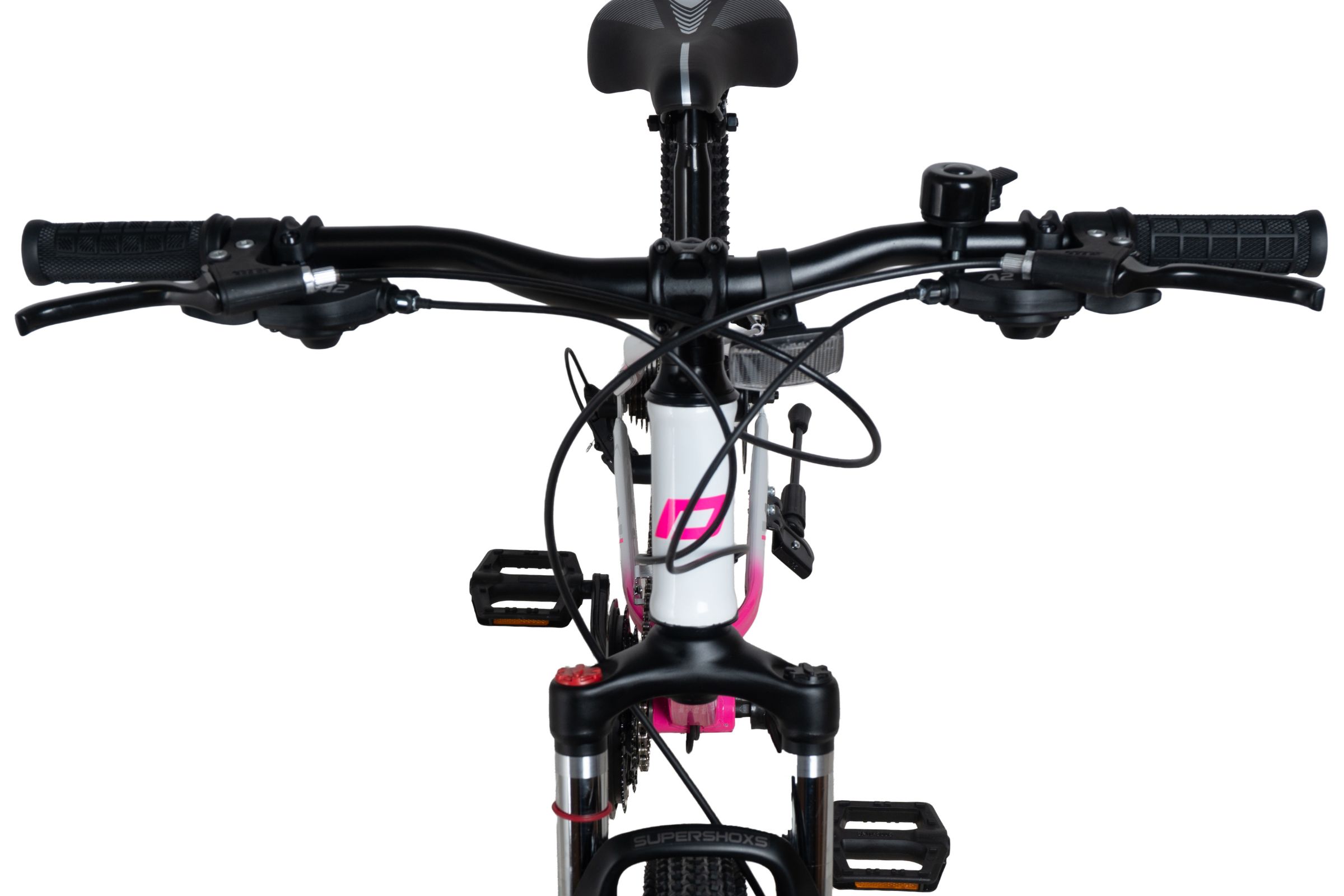 bicicleta mtb davi bonita 26", 145 170 cm, 21 viteze, roz/alb