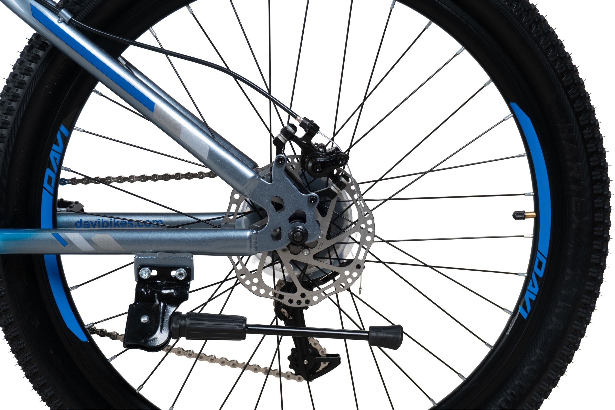 bicicleta mtb davi terrano 26", 145 170 cm, 21 viteze, gri/albastru