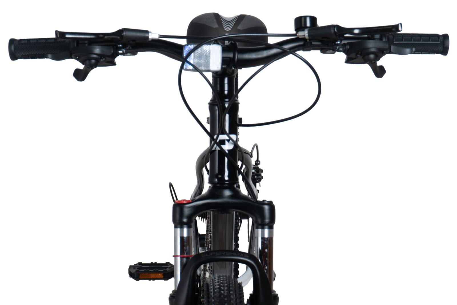 bicicleta mtb davi terrano 26", 145 170 cm, 21 viteze, negru/alb
