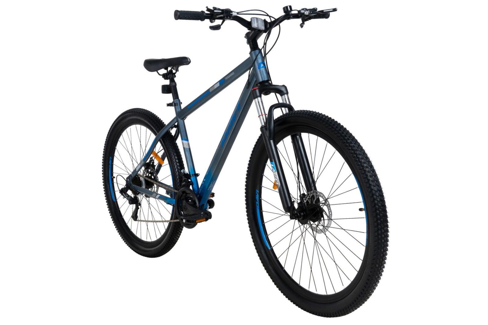 bicicleta mtb davi terrano 29", 170 195 cm, 21 viteze, gri/alabastru