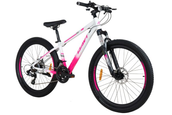 maastopyörä davi bella alumiini, 26", 145 170 cm, 21 vaihdetta, vaaleanpunainen/valkoinen (copy)