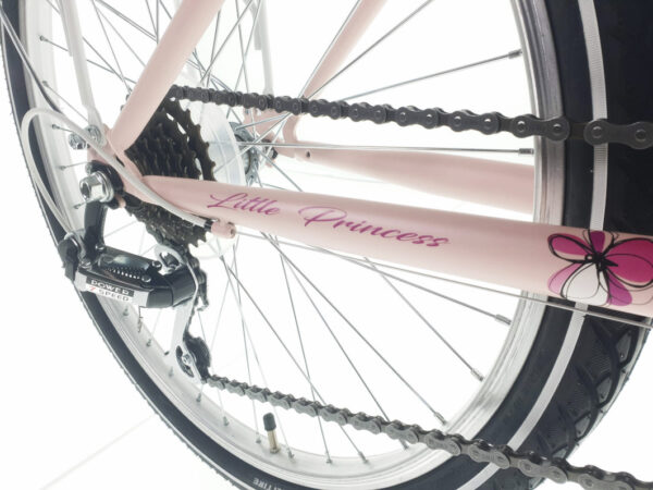 lasten polkupyörä kands giulietta 24", 130–165 cm, 18 vaihdetta, vaaleanpunainen