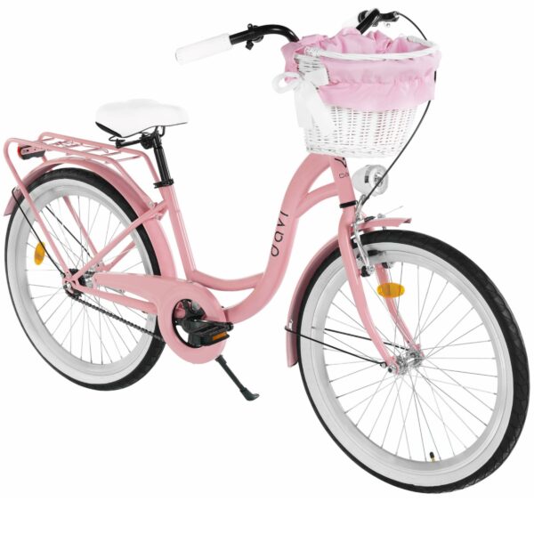 lasten polkupyörä davi amelia 24", 130–165 cm, 1 vaihdetta, vaaleanpunainen/musta