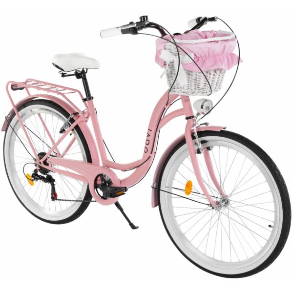 lasten polkupyörä davi amelia 24", 130–165 cm, 7 vaihdetta, vaaleanpunainen/musta