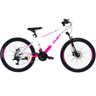 Lasten maastopyörä Davi Bonita 24", 130-160 cm, 21 vaihdetta, Vaaleanpunainen