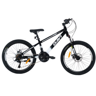Lasten maastopyörä Davi Terrano 24", 130-160 cm, 21 vaihdetta, Musta/Valkoinen