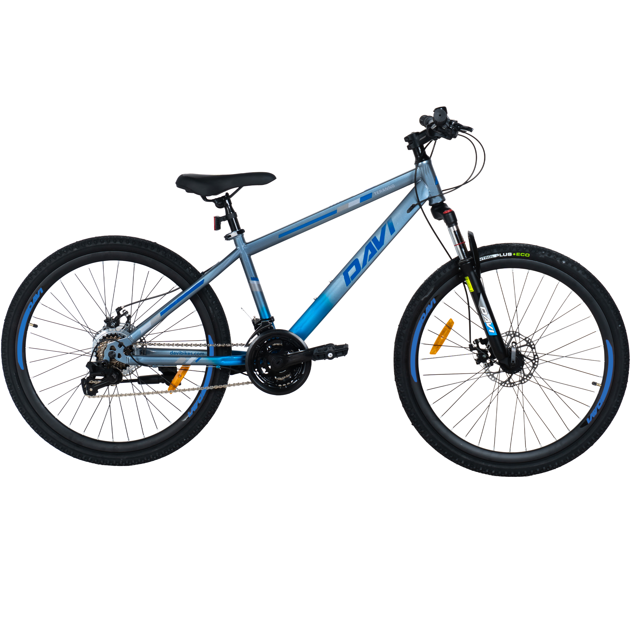 Maastopyörä Davi Terrano 26", 145-170 cm, 21 vaihdetta, Harmaa/Sininen