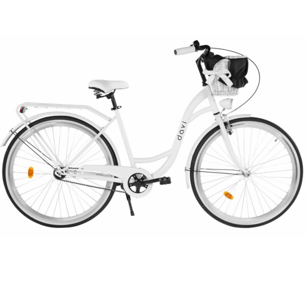 kaupunkipyörä davi lila 1 vaihde, 28", 160–185 cm, valkoinen/musta