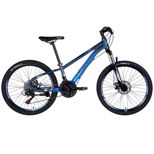 lasten maastopyörä mercury 24" alumiini, 130–160 cm, 21 vaihdetta, sininen