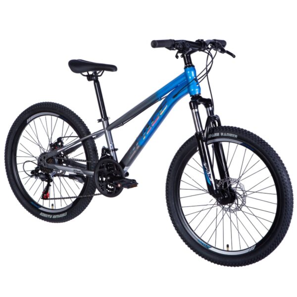 lasten maastopyörä mercury 24" alumiini, 130–160 cm, 21 vaihdetta, sininen