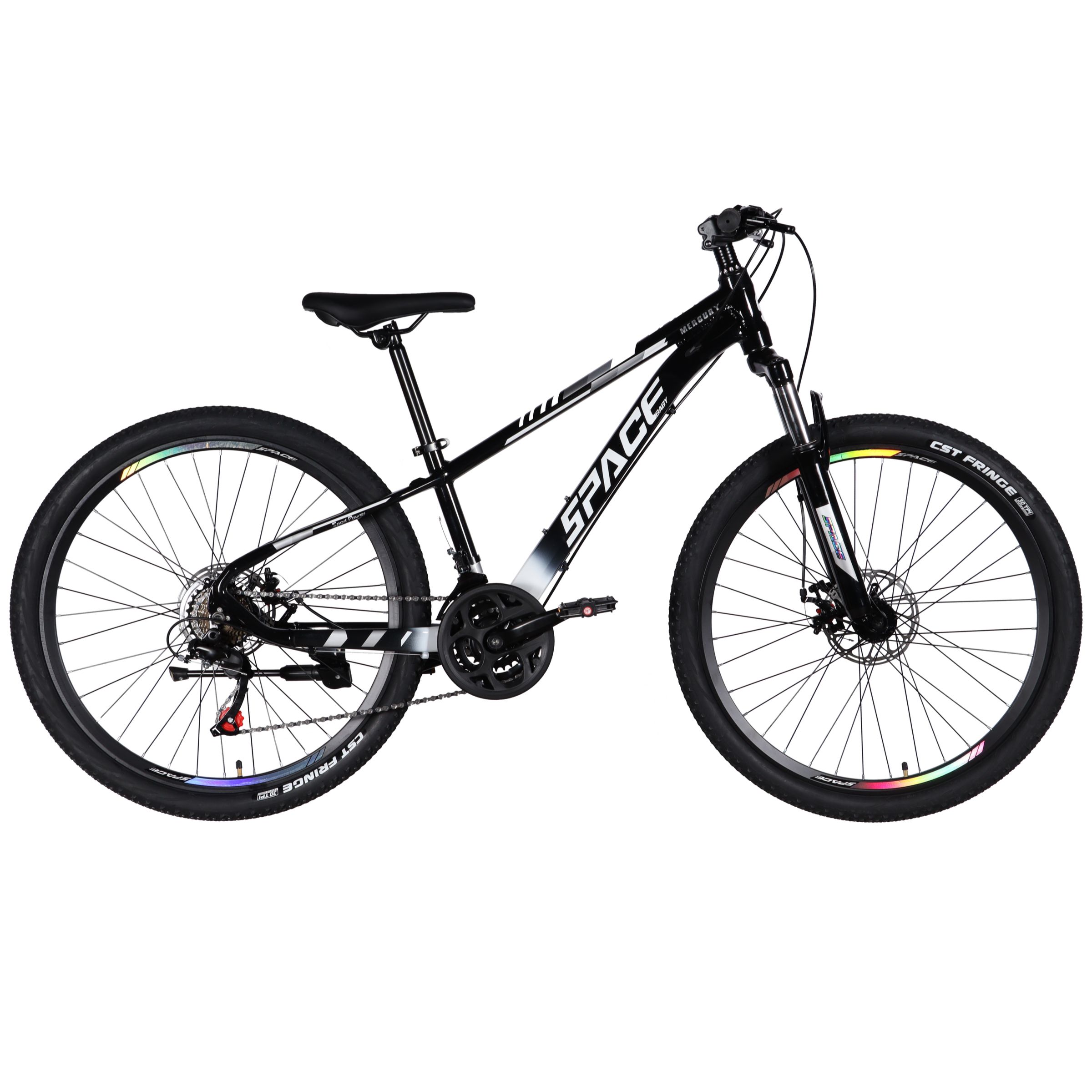 Maastopyörä Mercury Alumiini, 26", 145–170 cm, 21 vaihdetta, Musta