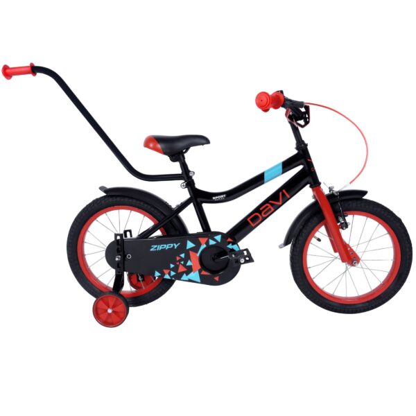 lasten polkupyörä davi zippy 20", 110 130 cm, 1 vaihde, musta