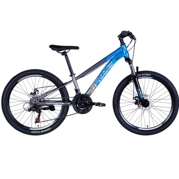 lasten maastopyörä mercury 24" alumiini, 130–160 cm, 21 vaihdetta, sininen