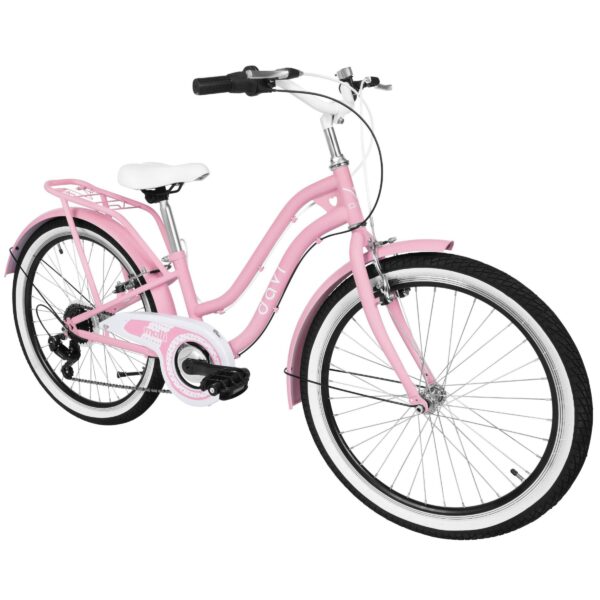 lasten polkupyörä davi molli 24", 130–165 cm, 7 vaihdetta, vaaleanpunainen